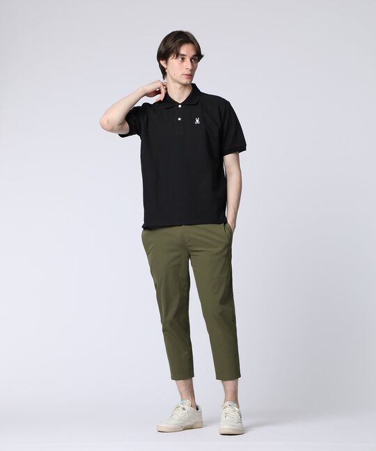 シルケットリンクス チェッカー柄ポロシャツ