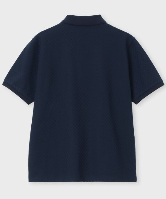 シルケットリンクス チェッカー柄ポロシャツ