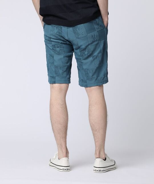 パイルジャカード チェック柄 ショートパンツ