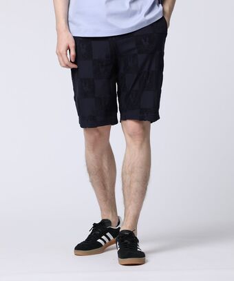 パイルジャカード チェック柄 ショートパンツ