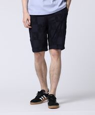 パイルジャカード チェック柄 ショートパンツ