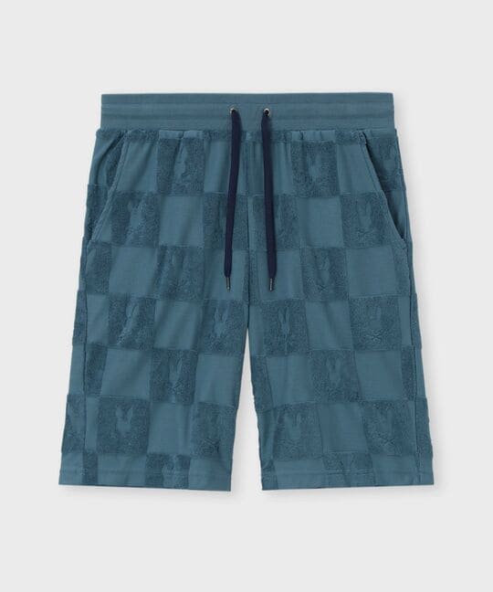 パイルジャカード チェック柄 ショートパンツ