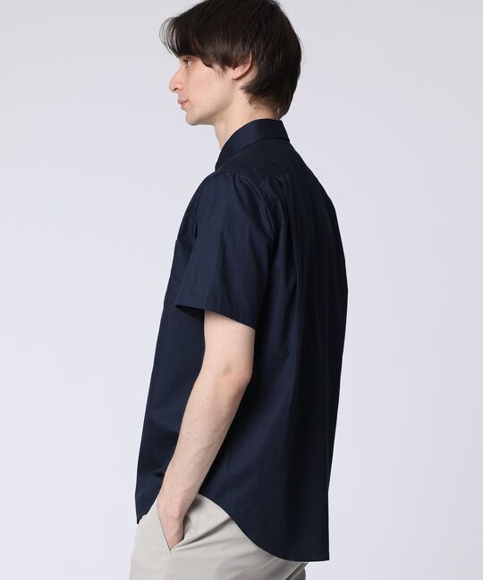 マルチカラーボタン ブロードシャツ