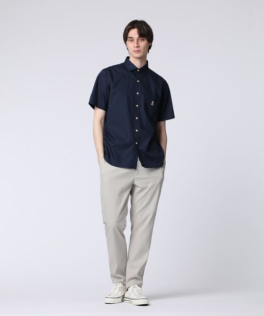 マルチカラーボタン ブロードシャツ