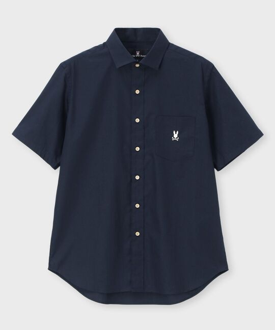 マルチカラーボタン ブロードシャツ