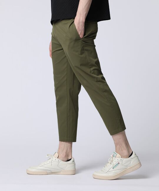 SOLOTEX® ドライツイルスリムクロップドパンツ