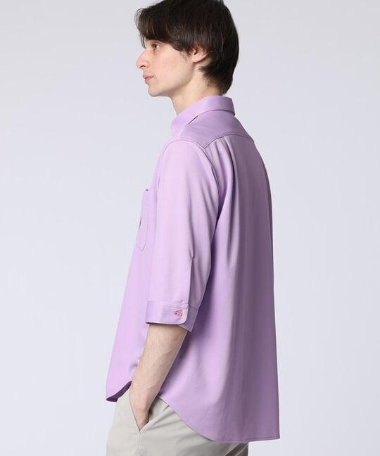 吸水速乾 ベア鹿の子 7分袖ポロシャツ