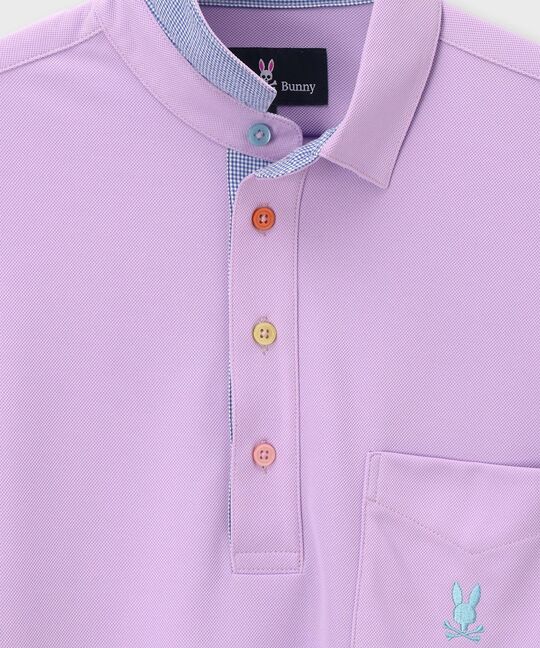 吸水速乾 ベア鹿の子 7分袖ポロシャツ