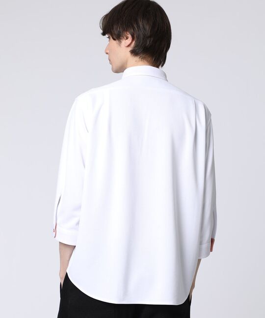 吸水速乾 ベア鹿の子 7分袖ポロシャツ