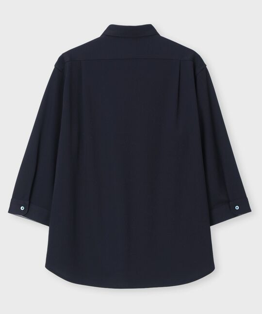 吸水速乾 ベア鹿の子 7分袖ポロシャツ