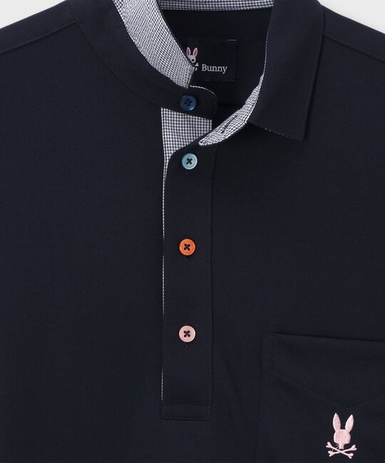 吸水速乾 ベア鹿の子 7分袖ポロシャツ