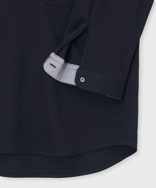 吸水速乾 ベア鹿の子 7分袖ポロシャツ