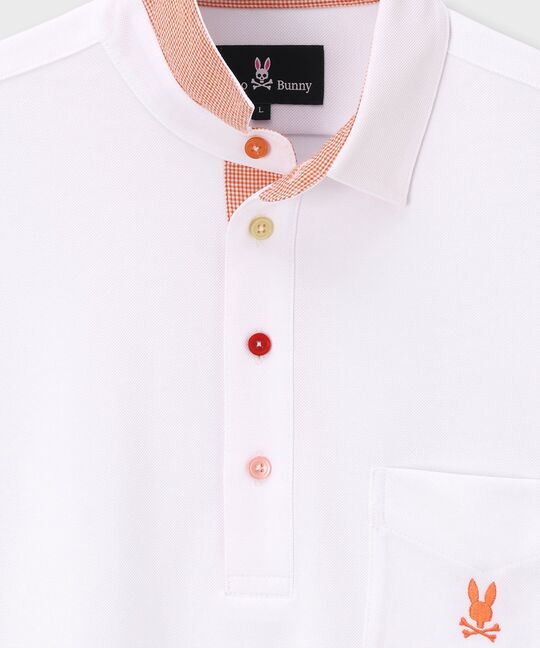 吸水速乾 ベア鹿の子 7分袖ポロシャツ