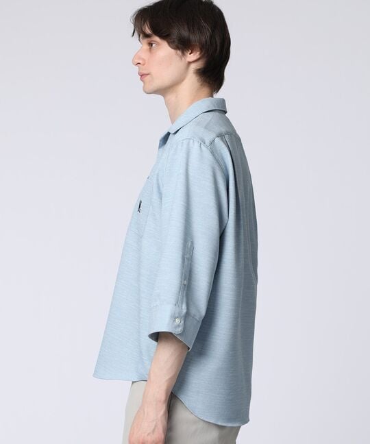 Reflax® スラブツイード スキッパーシャツ