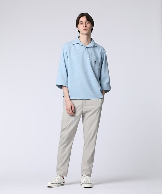 Reflax® スラブツイード スキッパーシャツ