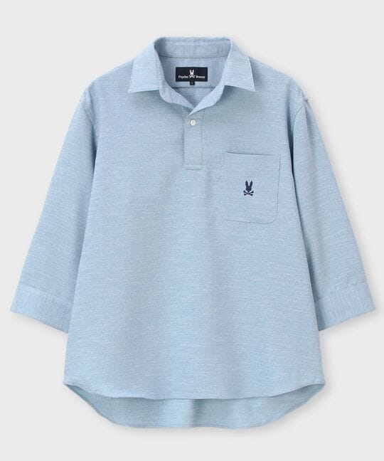 Reflax® スラブツイード スキッパーシャツ