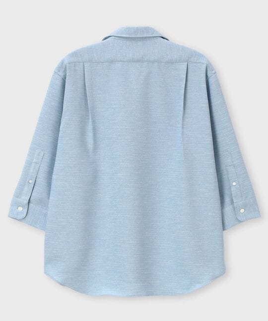 Reflax® スラブツイード スキッパーシャツ