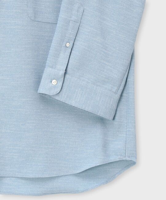 Reflax® スラブツイード スキッパーシャツ