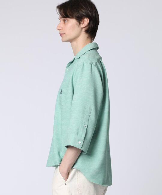 Reflax® スラブツイード スキッパーシャツ