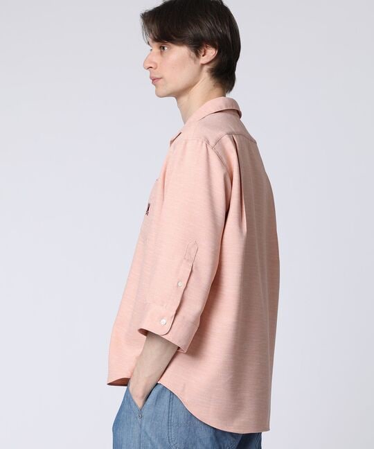 Reflax® スラブツイード スキッパーシャツ