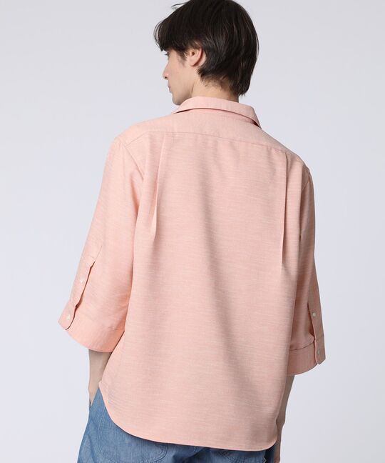 Reflax® スラブツイード スキッパーシャツ