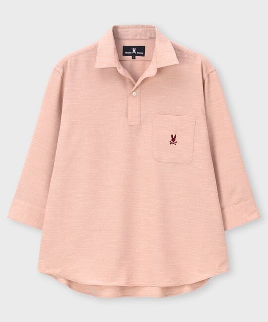 Reflax® スラブツイード スキッパーシャツ