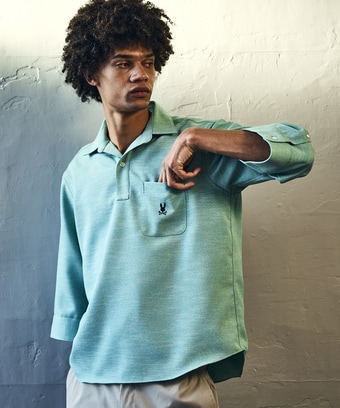 Reflax&reg; スラブツイード スキッパーシャツ