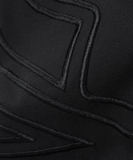 撥水ストレッチツイル チェーン刺繍ロゴパンツ