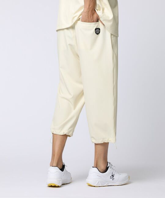 [WEB限定]3Dラバーエンブレム リラックスフィット7分丈パンツ