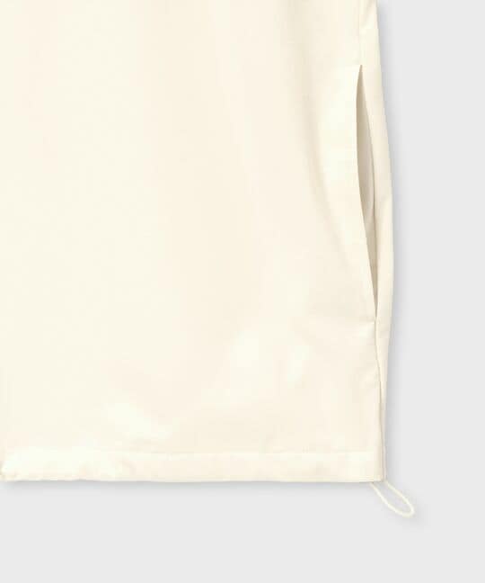 [WEB限定]3Dラバーエンブレム リラックスフィット7分丈モックネックTシャツ