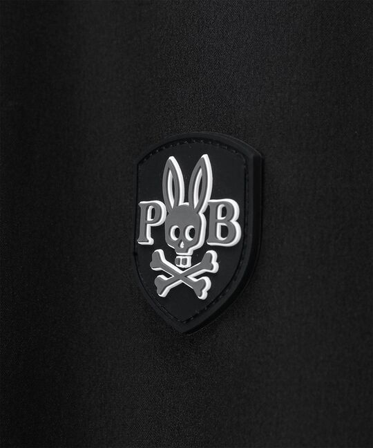 [WEB限定]3Dラバーエンブレム リラックスフィット7分丈モックネックTシャツ