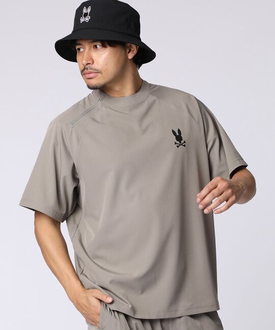 [WEB限定]リラックスフィット ロゴモックネックTシャツ