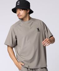 [WEB限定]リラックスフィット ロゴモックネックTシャツ