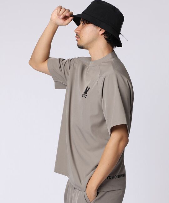 [WEB限定]リラックスフィット ロゴモックネックTシャツ