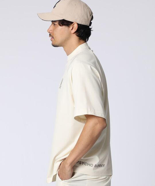 [WEB限定]リラックスフィット ロゴモックネックTシャツ