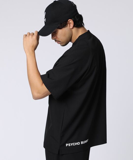 [WEB限定]リラックスフィット ロゴモックネックTシャツ