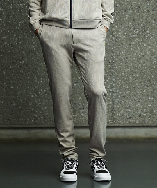 [GOLF]異素材切替 シルエットバニージャガードパンツ