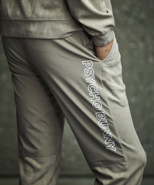 [GOLF]異素材切替 シルエットバニージャガードパンツ