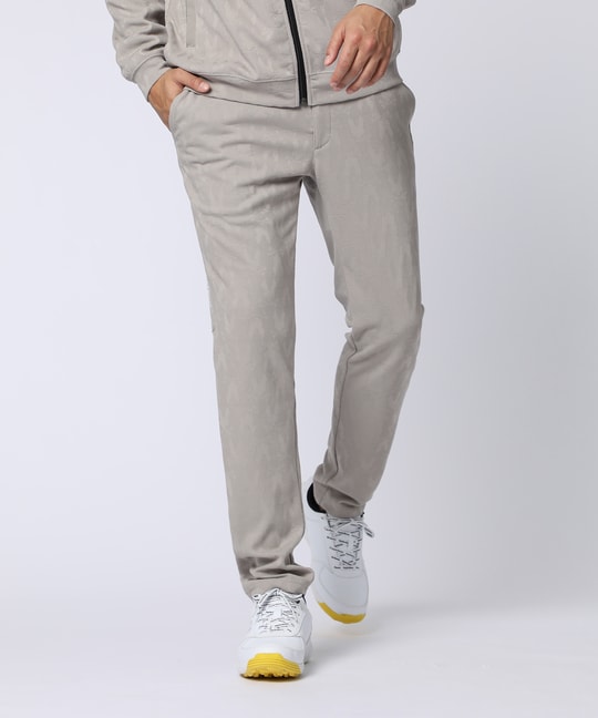 [GOLF]異素材切替 シルエットバニージャガードパンツ