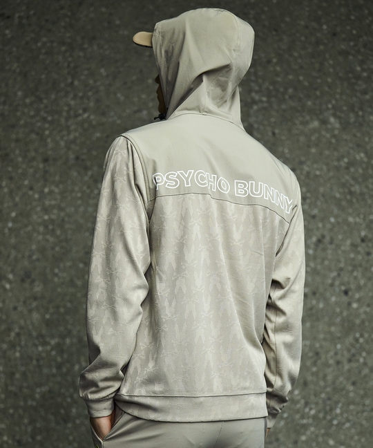 [GOLF]異素材切替 シルエットバニージャガードパーカ