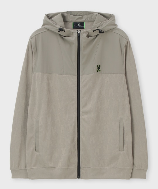 [GOLF]異素材切替 シルエットバニージャガードパーカ