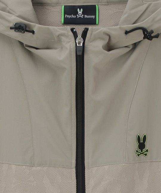 [GOLF]異素材切替 シルエットバニージャガードパーカ