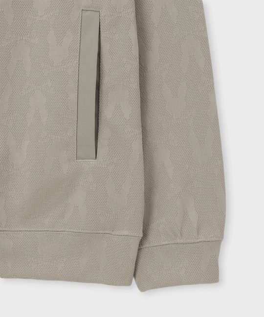 [GOLF]異素材切替 シルエットバニージャガードパーカ