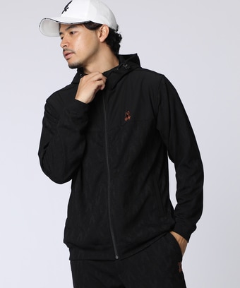 [GOLF]異素材切替　 シルエットバニージャガードパーカ