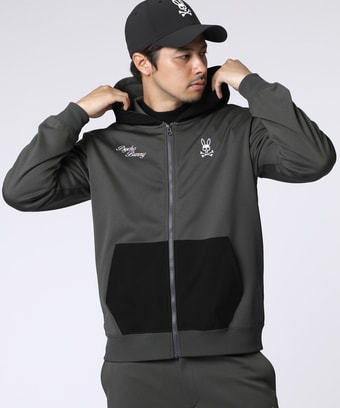 [GOLF]モダングラフィック　 3レイヤースムースジップパーカ