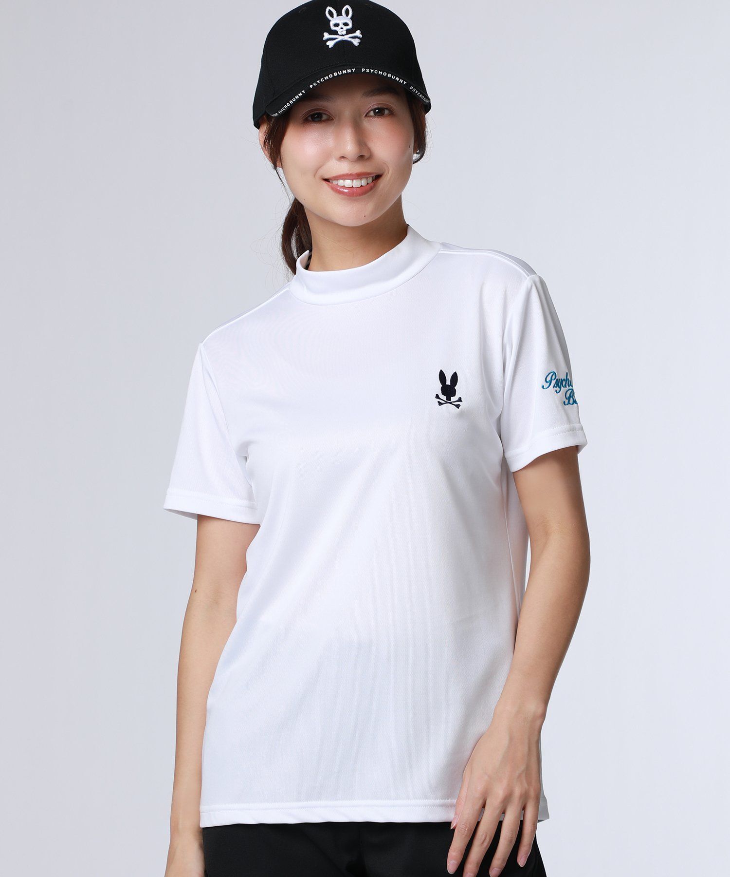 GOLF][WOMEN]ベーシックバニー モックネックTシャツ｜Psycho Bunny