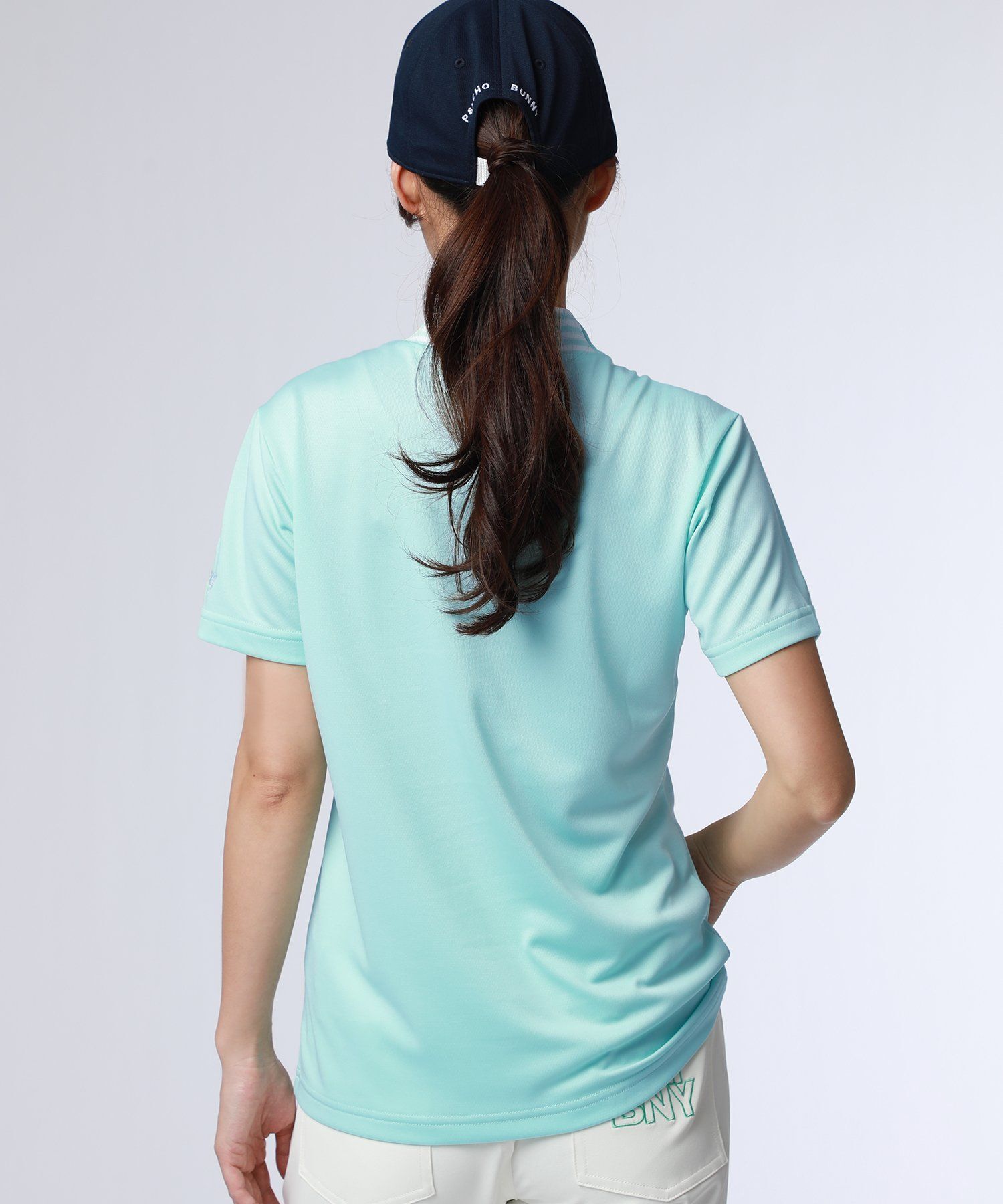 GOLF][WOMEN]ベーシックバニー モックネックTシャツ｜Psycho Bunny