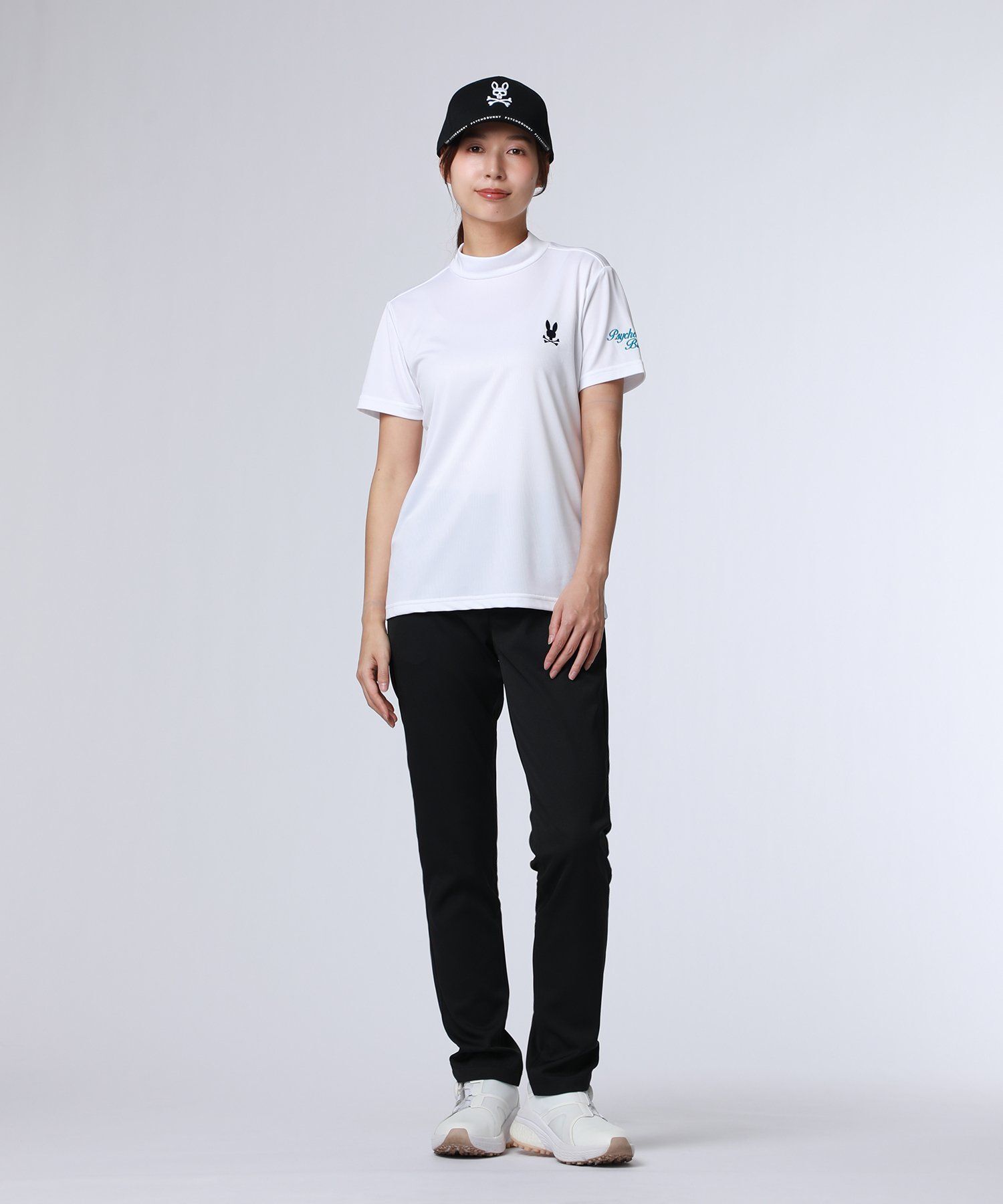 GOLF][WOMEN]ベーシックバニー モックネックTシャツ｜Psycho Bunny