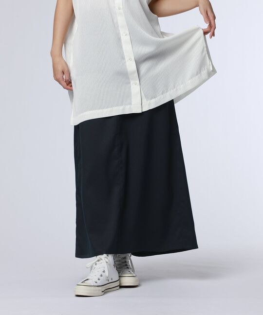 [WOMEN]ポケットバニー ストレッチフレアスカート