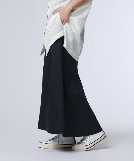 [WOMEN]ポケットバニー ストレッチフレアスカート